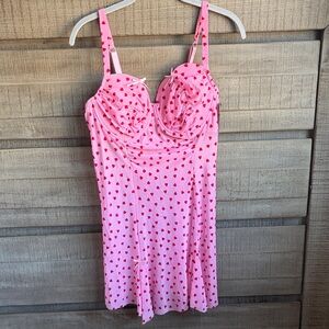 Charming Pink Heart Women's Chemise
